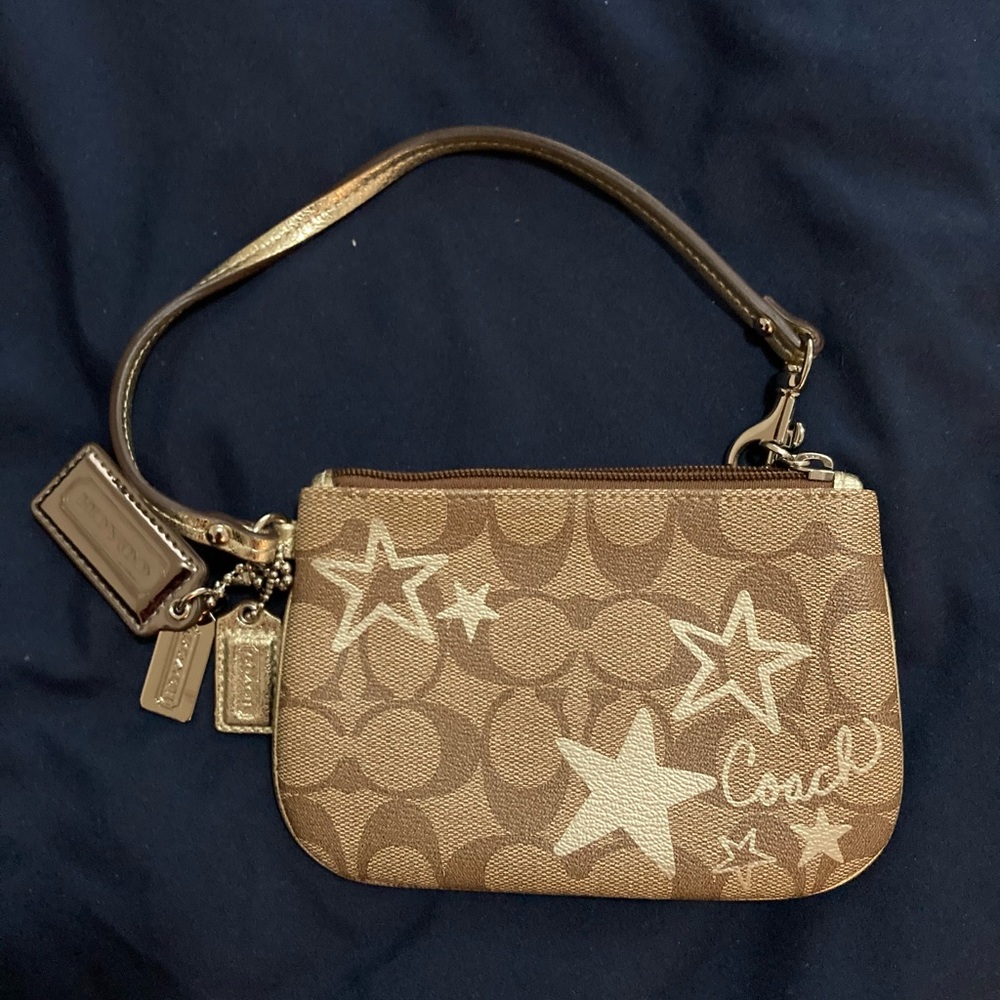 Coach Heritage Star wristlet